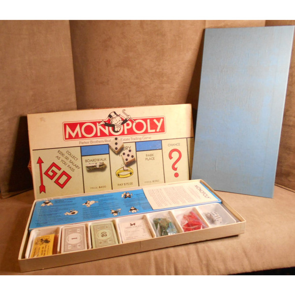 Monopoly Parker Bros no 0009 Boardgame Complete Vintage 1985 - Picture 1 of 11